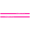 Kit Stickers Bandes Bas de Caisse Porsche Cayenne S en rose fluo