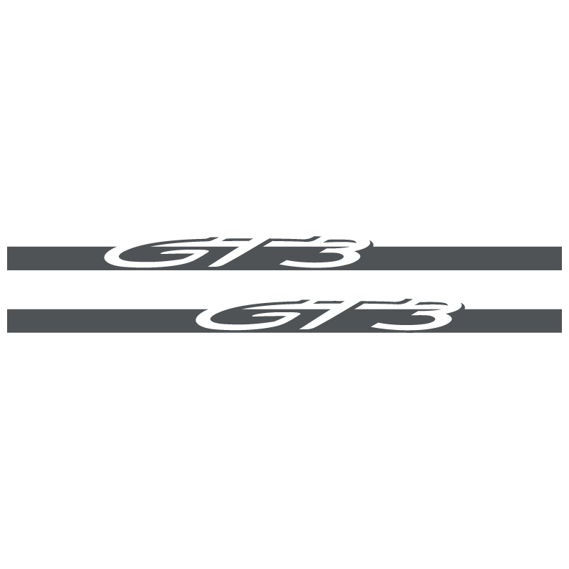 Kit Stickers Bandes Bas de Caisse Porsche 911 GT3 en gris foncé