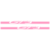 Kit Stickers Bandes Bas de Caisse Porsche 911 GT3 en rose