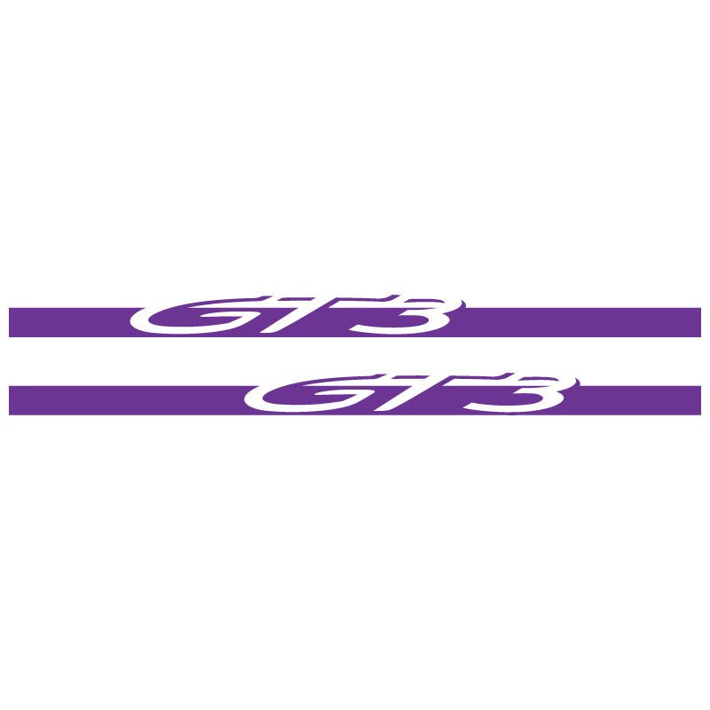 Kit Stickers Bandes Bas de Caisse Porsche 911 GT3 en violet