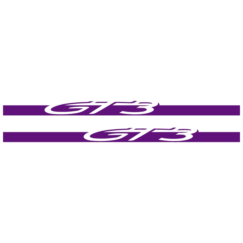 Kit Stickers Bandes Bas de Caisse Porsche 911 GT3 en prune