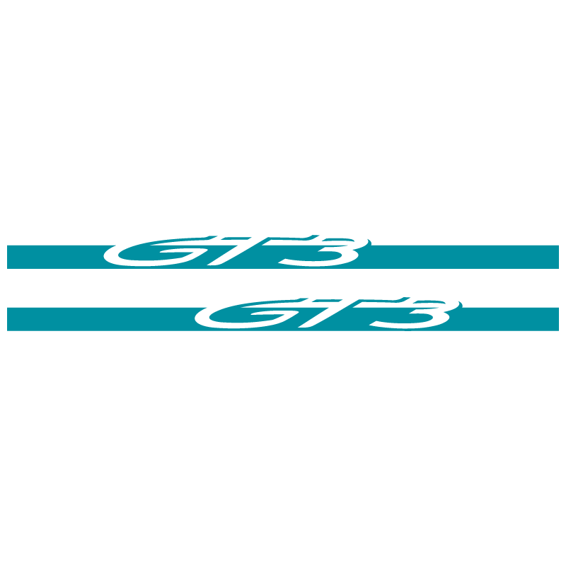 Kit Stickers Bandes Bas de Caisse Porsche 911 GT3 en turquoise