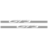 Kit Stickers Bandes Bas de Caisse Porsche 911 GT3 en argent