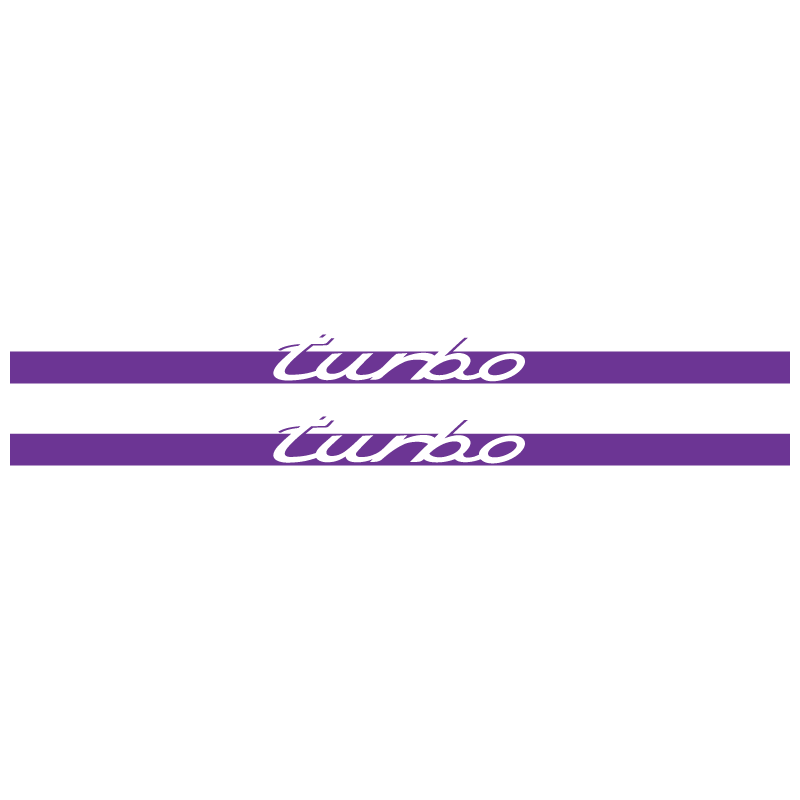 Kit Stickers Bandes Bas de Caisse Porsche 911 Turbo en violet