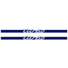 Kit Stickers Bandes Bas de Caisse Porsche 911 Turbo en bleu foncé