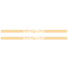 Kit Stickers Bandes Bas de Caisse Porsche 911 Turbo en beige