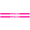Kit Stickers Bandes Bas de Caisse Porsche 911 Turbo en rose fluo