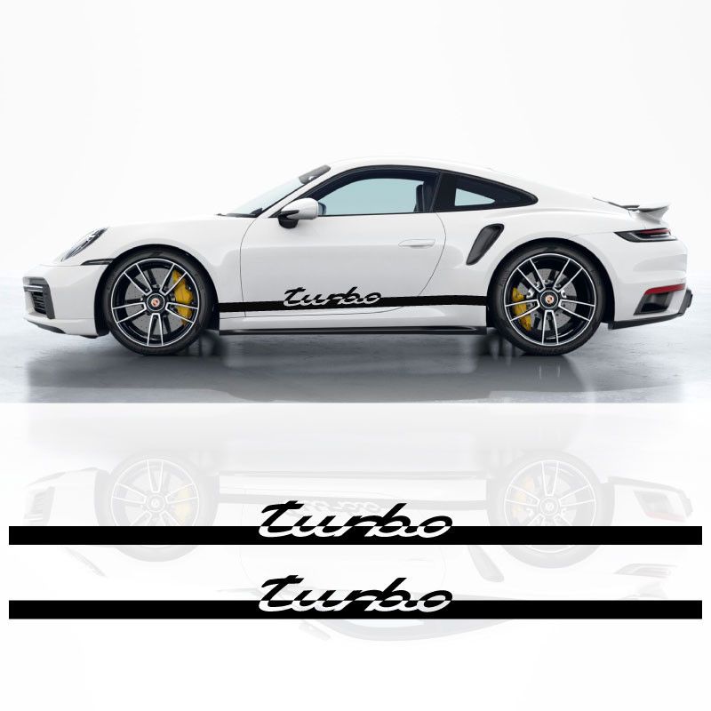 Kit Stickers Bandes Bas de Caisse Porsche 911 Turbo S
