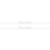 Kit Stickers Bandes Bas de Caisse Porsche 911 Turbo S en blanc