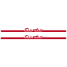 Kit Stickers Bandes Bas de Caisse Porsche 911 Turbo S en rouge foncé