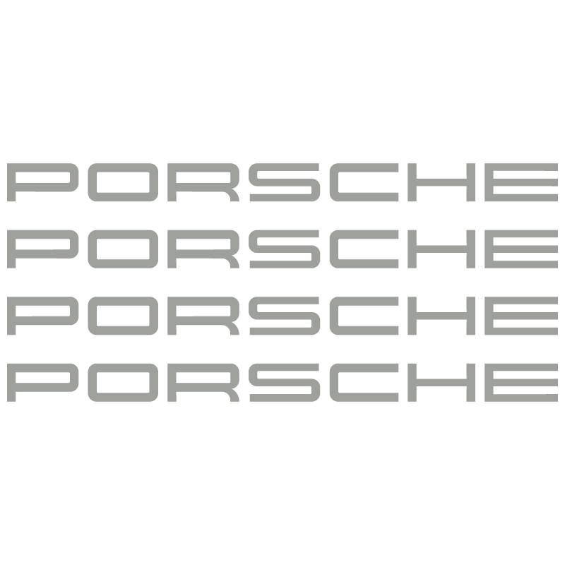 Kit Stickers Étriers de Freins Porsche Logo en gris clair