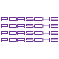 Kit Stickers Étriers de Freins Porsche Logo en violet