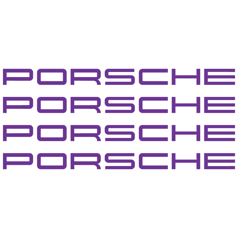 Kit Stickers Étriers de Freins Porsche Logo en violet