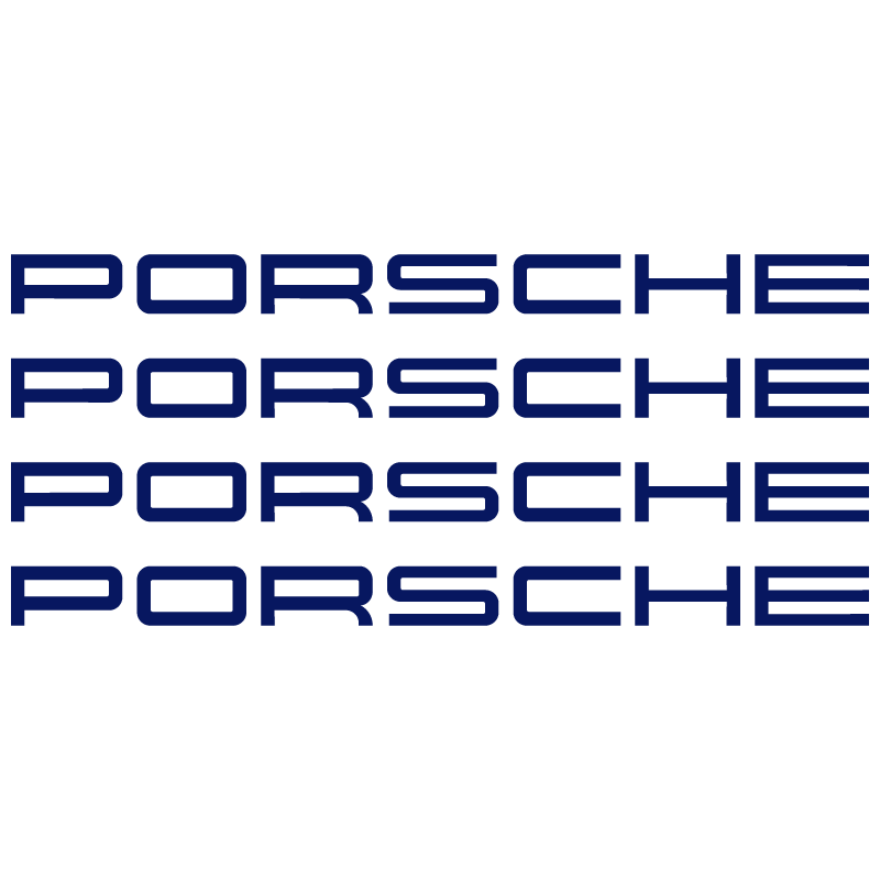 Kit Stickers Étriers de Freins Porsche Logo en bleu foncé