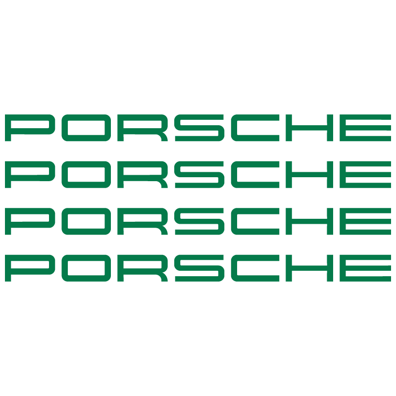 Kit Stickers Étriers de Freins Porsche Logo en vert