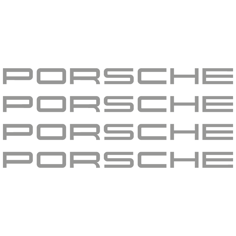 Kit Stickers Étriers de Freins Porsche Logo en argent