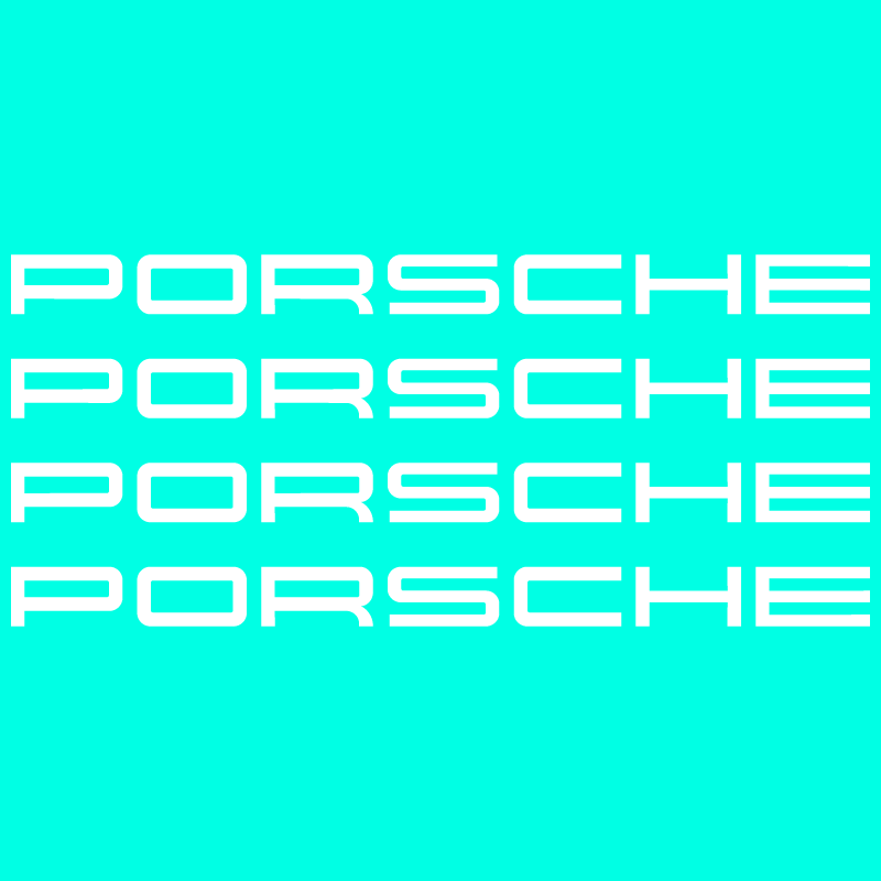 Kit Stickers Étriers de Freins Porsche Logo en pochoir pour peinture