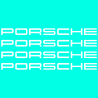 Kit Stickers Étriers de Freins Porsche Logo en pochoir pour peinture