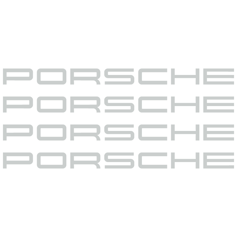 Kit Stickers Étriers de Freins Porsche Logo en gris pâle
