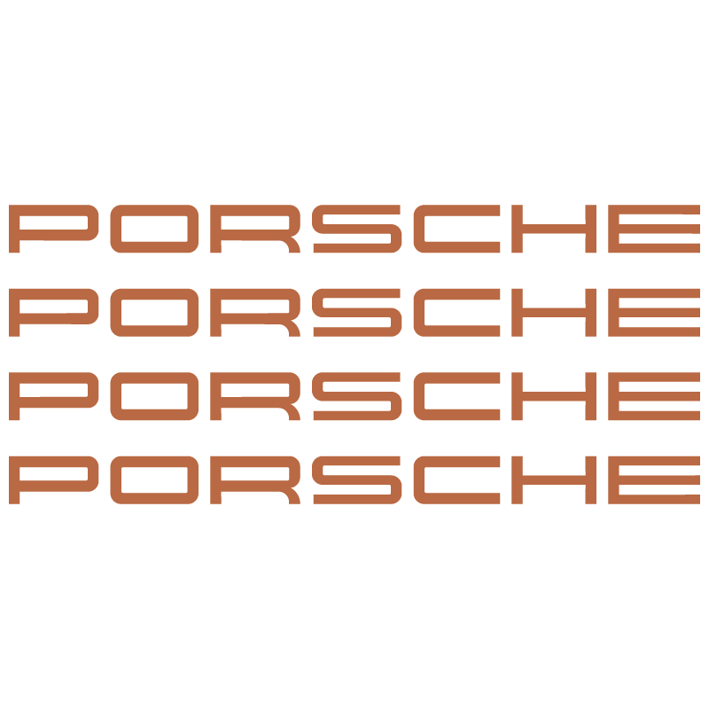 Kit Stickers Étriers de Freins Porsche Logo en bronze