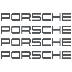 Kit Stickers Etrier Frein Porsche 964 en gris foncé