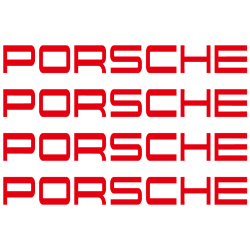 Kit Stickers Etrier Frein Porsche 964 en rouge
