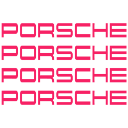 Kit Stickers Etrier Frein Porsche 964 en fuchsia