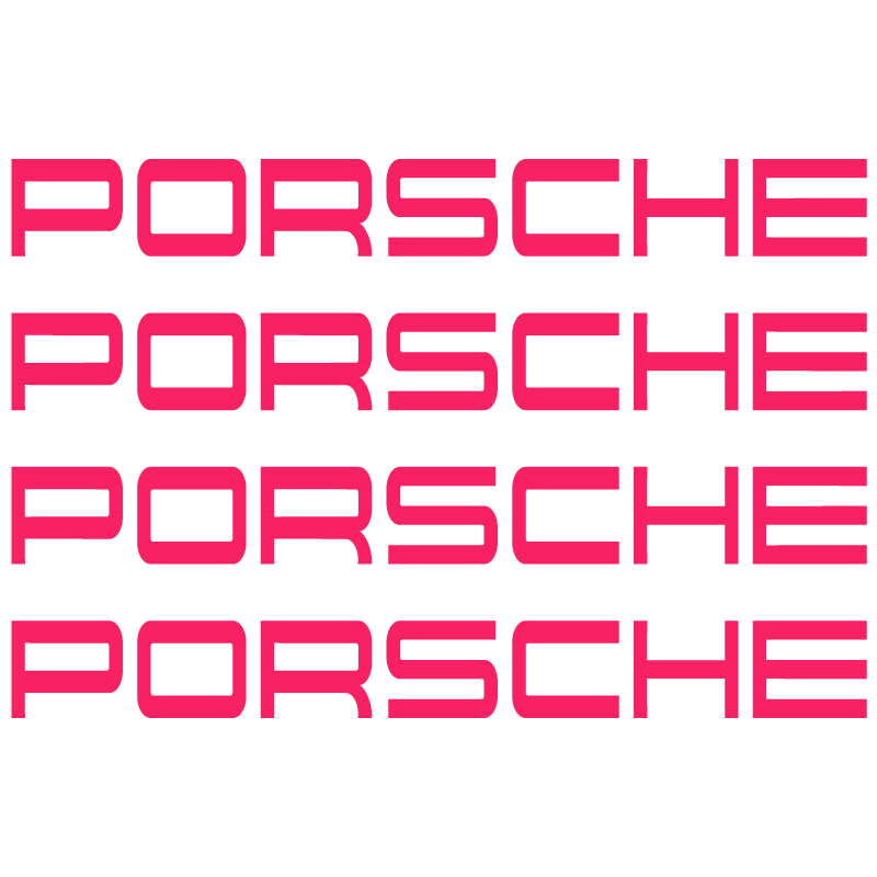 Kit Stickers Etrier Frein Porsche 964 en fuchsia