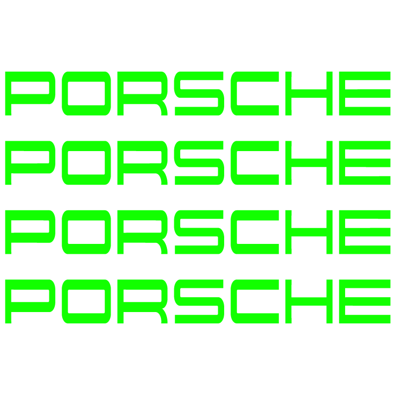 Kit Stickers Etrier Frein Porsche 964 en vert fluo
