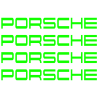 Kit Stickers Etrier Frein Porsche 964 en vert fluo