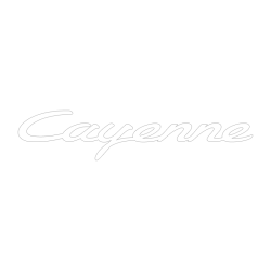 Sticker Porsche Cayenne Logo en blanc