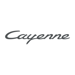 Sticker Porsche Cayenne Logo en gris foncé