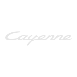Sticker Porsche Cayenne Logo en effet verre dépoli