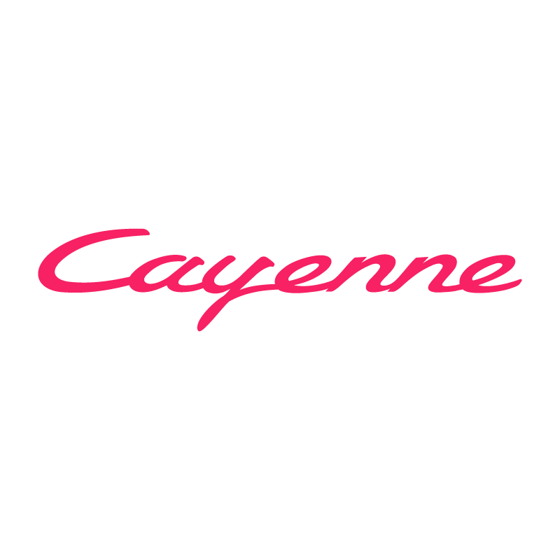 Sticker Porsche Cayenne Logo en fuchsia