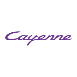 Sticker Porsche Cayenne Logo en violet