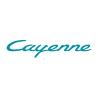 Sticker Porsche Cayenne Logo en turquoise