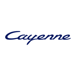 Sticker Porsche Cayenne Logo en bleu foncé