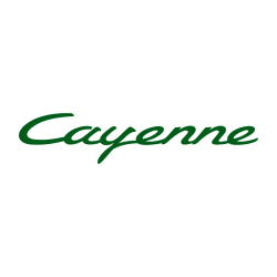Sticker Porsche Cayenne Logo en vert foncé