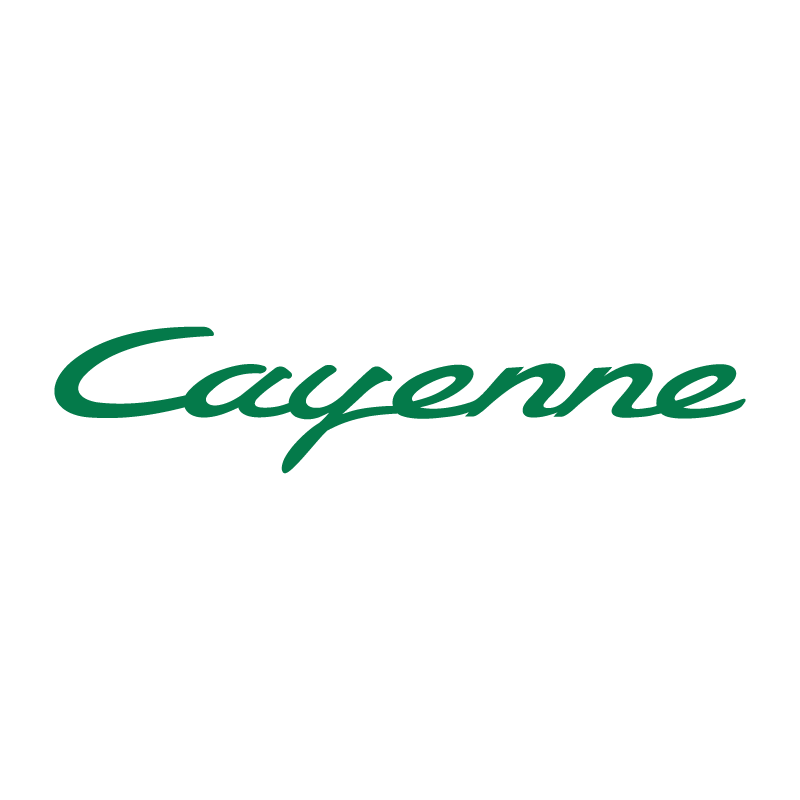 Sticker Porsche Cayenne Logo en vert