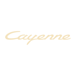Sticker Porsche Cayenne Logo en ivoire