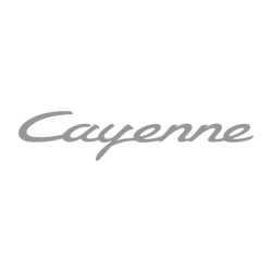 Sticker Porsche Cayenne Logo en argent