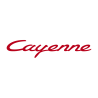 Sticker Porsche Cayenne Logo en rouge foncé