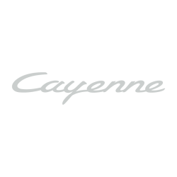 Sticker Porsche Cayenne Logo en gris pâle