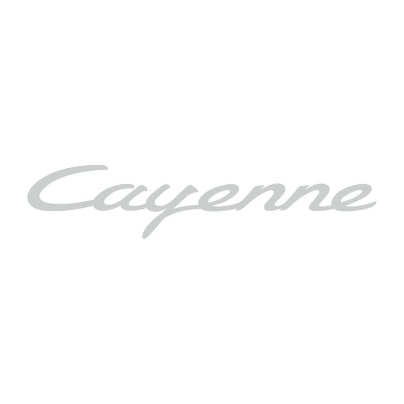 Sticker Porsche Cayenne Logo en gris pâle