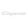Sticker Porsche Cayenne Logo en gris pâle
