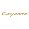 Sticker Porsche Cayenne Logo en or mat