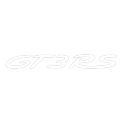Sticker Porsche 911 GT3 RS en blanc