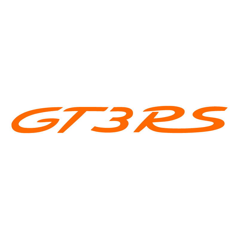 Sticker Porsche 911 GT3 RS en orange