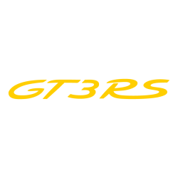 Sticker Porsche 911 GT3 RS en jaune