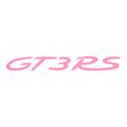 Sticker Porsche 911 GT3 RS en rose